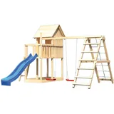 Akubi Spielturm Frieda Set C mit Rutsche blau 91184