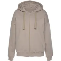 LASCANA Sweatjacke Damen hellbraun Gr.40/42