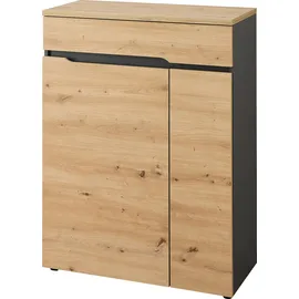 OTTO home Bergen 80 x 107 x 38 cm braun / artisan eiche