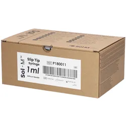 Sol-M Spritze mit einfacher Spitze 1ml ohne Nadel