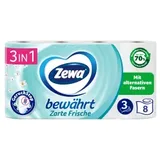 Zewa Toilettenpapier Bewährt Lufterfrischer 3-lagig 8 Rollen
