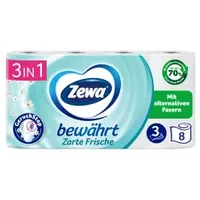 Zewa Toilettenpapier Bewährt Lufterfrischer 3-lagig 8 Rollen