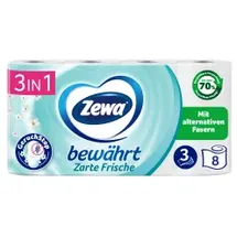 Zewa Toilettenpapier Bewährt Lufterfrischer 3-lagig 8 Rollen