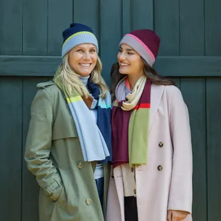 REMEMBER Woll-Kaschmir Schal "Frida" - mehrfarbiger hochwertiger Schal