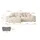 altdecor Ecksofa Ottomane links ESKAR-L 266x176x72 Taupe Cord