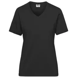 Damen BIO Workwear T-Shirt JN1807, schwarz, Größe XXL - schwarz - XXL