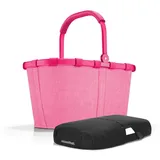 REISENTHEL® Einkaufskorb carrybag mit cover, Einkaufskorb Picknickkorb inklusive Abdeckung rosa