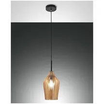 Fabas Luce Pendelleuchte Stintino E27 IP20, Amber