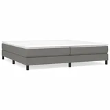 vidaXL Boxspringbett Dunkelgrau 200x200 cm Stoff1389480