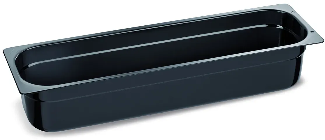 B.PRO Gastronorm-Behälter 4,0 Liter Buffet Line GN 2/4 schwarz - 65 mm