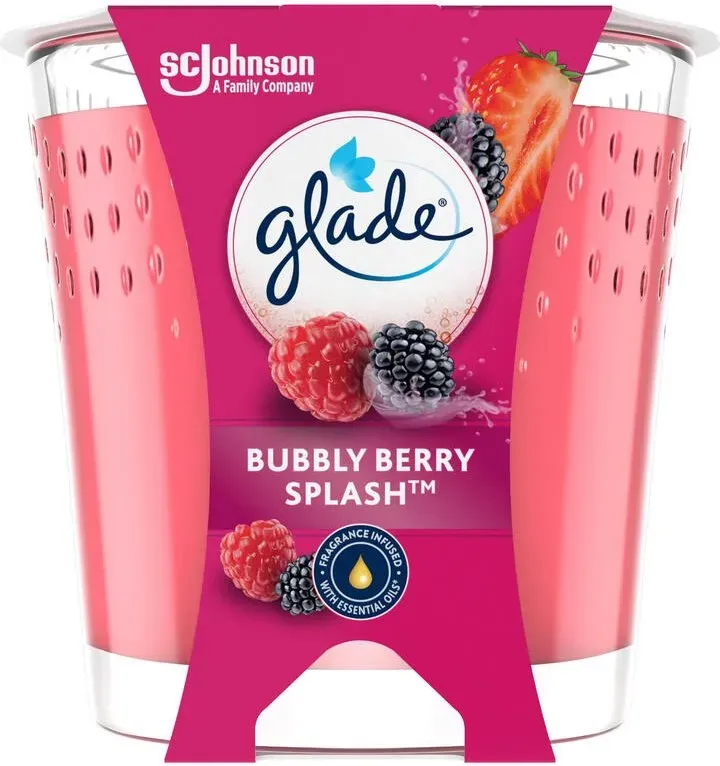 Glade Duftkerze Bubbly Berry Splash 112 g