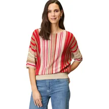 Zero Oversized-Pullover gestreift 34, Patch CreamRed | 34