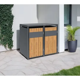 Westmann Mülltonnenbox Varius 2 132 x 116 cm grau
