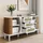 Okwish Sideboard 140,5 x 76 x 40 cm Weiß