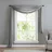 Gardinenbox 560 Voile Querbehang 600 x 140 cm grau