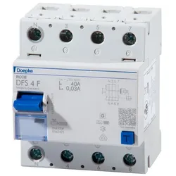 1St. Doepke Fi-Schutzschalter DFS4-040-4/0,03-FMischfrequenzsens. Typ F 09134820