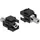 DeLock Keystone Modul Klinkenbuchse/Klinkenbuchse 3,5 mm 3 Pin schwarz