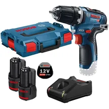 Bosch GSR 12V-35 Professional inkl. 2 x 3 Ah + L-Boxx 06019H8002