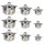 Quttin Topf Quttin 139513 10 L Stahl (2 Stück) (ø 28 x 16,5 cm)