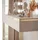 lookway SCHMINKTISCH AURORA GOLD ELITE in Kaschmir mit Spiegel
