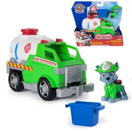 Paw Patrol Fire Rescue Rockys Feuerwehr-Tanklaster mit Greiferklaue und Rocky Hundefigur
