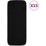 vidaXL Stufenmatte 60 x 25 cm Schwarz
