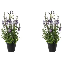 Kunstblume CREATIV GREEN "Lavendel im Topf", lila, H:35cm, Obermaterial: 100% Polyethylen, Kunstpflanzen