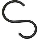 GARDINIA S - Haken Industrial Home Ø 25 mm Schwarz 10 Stück
