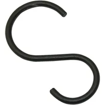 GARDINIA S - Haken Industrial Home Ø 25 mm Schwarz 10 Stück