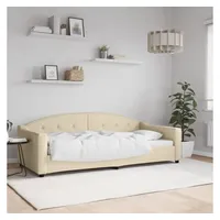 VidaXL Tagesbett Creme 90x200 cm Stoff