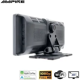 Ampire Smartphone-Monitor 25.4cm (10'') mit Apple CarPlay, Android Auto, Dashcam, Rückfahrkameraeingang