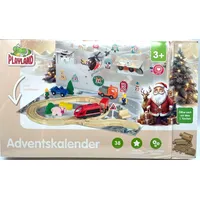 Playland Adventskalender Eisenbahn Holz 38 Teilig Kinder 3+ Neu