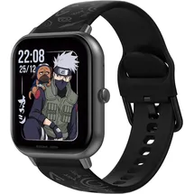 ABYX Fit Touch 3 BT 20 mm Aluminiumgehäuse Space Grau Silikonarmband Schwarz 20 mm