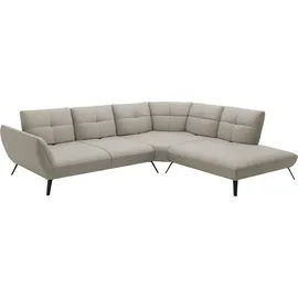 OTTO home Ecksofa OTTO HOME "Mikado L-Form", grau (taupe), B:297cm H:88cm T:245cm, 95% Polyester 5% Polyamid, Sofas, Ecksofa, inkl. Sitztiefenverstellung und Armteilverstellung