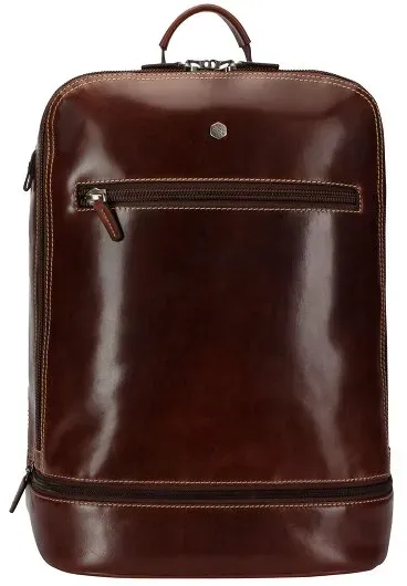 Jekyll & Hide Oxford Daypack Leder 45 cm Laptopfach  braun