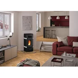 Justus Sia Pelletofen Seidenweiß 8 kW