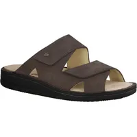 Finn Comfort Danzig-Soft, Herrenschuhe, Pantolette, Leder, Elefante, bequem - Herrenschuhe Sandale / Pantolette, Grau, leder (nabuk)  - 46