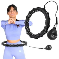 HMS hhw02 Hula Hop schwarz mit Gewicht HMS