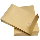 SOENNECKEN Faltentasche 2941 C4 130g mF hk 20F braun 100 St./Pack.