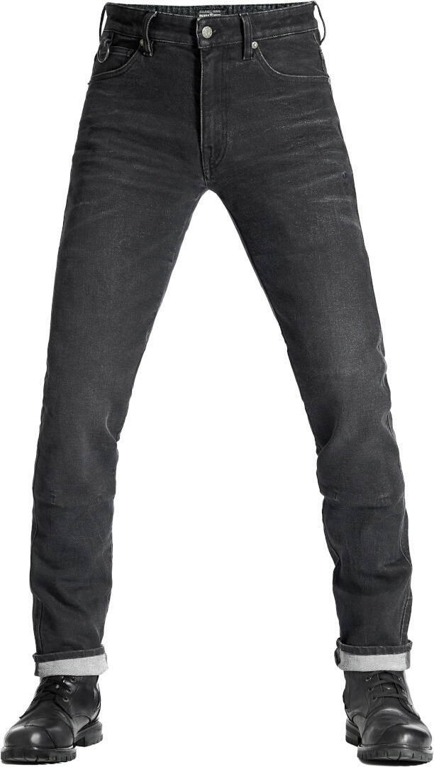 Pando Moto Robby Arm Motorfiets Jeans, zwart-grijs, 34 Voorman