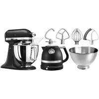 KitchenAid Artisan Küchenmaschine 5KSM175PS Gusseisen Schwarz inkl. Wasserkocher