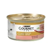 Gourmet Gold Tortini Nassfutter Katzen mit Lachs, 85 g