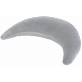 Theraline Plüschmond Baumwolle silbergrau