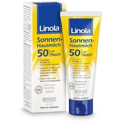 Linola Sonnen-Hautmilch - Sonnencreme LSF 50 100 ml Lotion