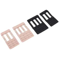 Anjing 3 Zeilen 4 Haken 3 Reihen 3 Haken Soft-BH Extender Elastic Verlängerung 4 Stück