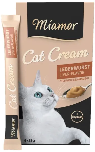 Miamor Cat Cream - Leberwurst 6x15g