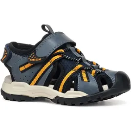 GEOX J Borealis Boy B Sandal, Navy/Orange, 27 EU