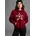 KANGAROOS Damen Gr 40/42 rot bordeaux Sweatware Obermaterial 80 Baumwolle 20 Polyester oversize hüftlang Rippbündchen Sweatshirts mit