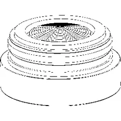 Ideal Standard Luftsprudler, Anti-Vandal, Laminar, B960568AA M24X1-A, Chrom