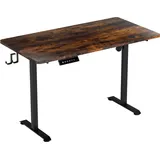 Jayseuw Höhenverstellbarer Schreibtisch elektrisch 140cm mit 4 Höhen vintage